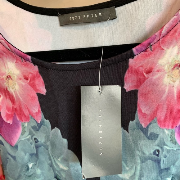 Suzy Shier | Floral & Cheetah Print Dress - Picture 4 of 4